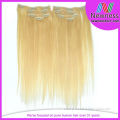 Blonde 20 Inch Full Head Clip In Hair Extensions